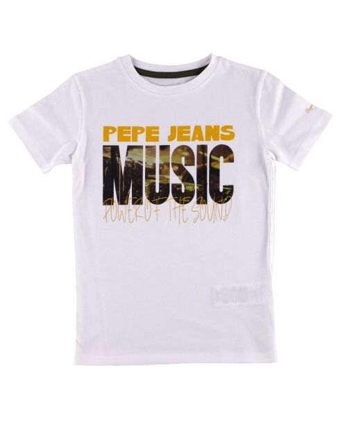 T-Shirt en Coton Music blanc