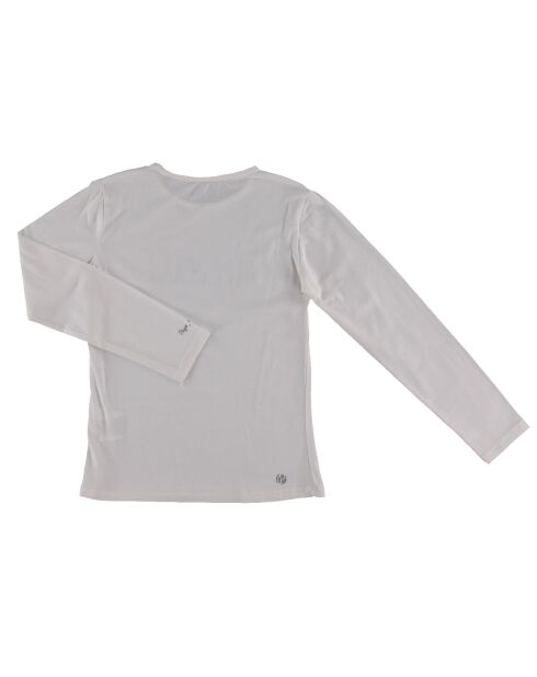 T-Shirt en Coton Pepe Fleur blanc