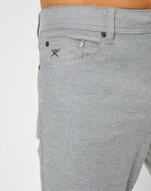 Pantalon en Flanelle 5 Poches gris