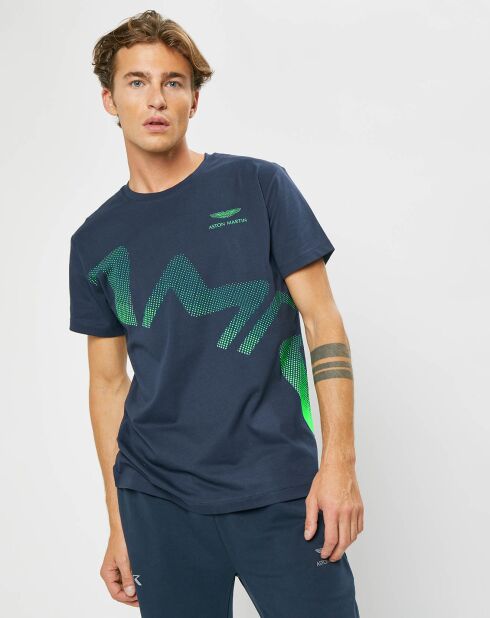 T-Shirt Logo Aston Martin Racing bleu marine