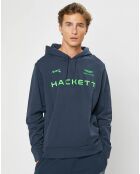 Sweat à capuche Aston Martin Racing bleu marine/vert