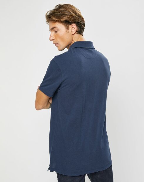 Polo Classic Fit Piqué bleu marine