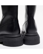 Boots en Cuir Charli Zip Sport noires