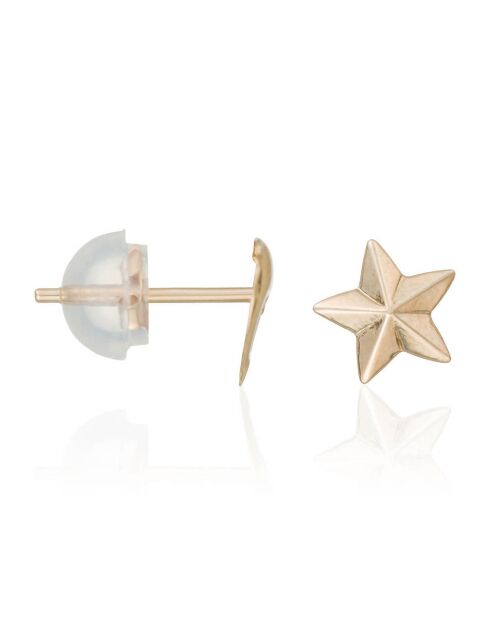 Boucles d'oreilles Enfant Belle étoile or jaune
