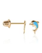 Dauphin Mignon Kinderohrringe aus Gelbgold