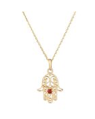 Hand van Fatma Ruby geelgouden hanger