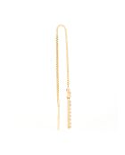 Boucles d'oreilles Jolies pendantes Zirconium or jaune