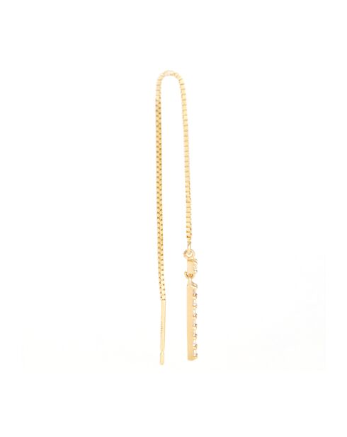 Boucles d'oreilles Jolies pendantes Zirconium or jaune