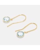 Boucles d'oreilles Goutte Topaze 1.60 ct or jaune