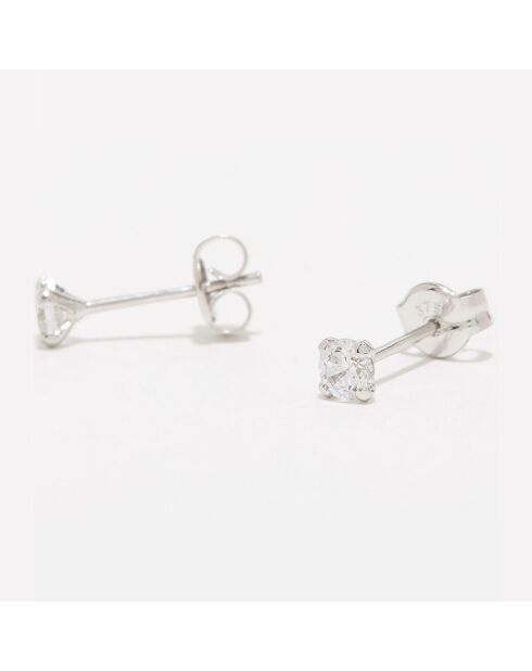 Simply You Zirkonium witgouden oorbellen