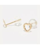 Boucles d'oreilles Enfant Mon cœur or jaune
