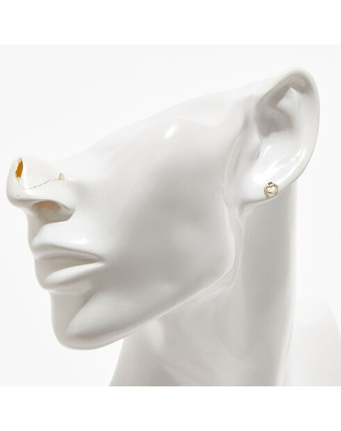Boucles d'oreilles Enfant Mon cœur or jaune