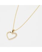 Herzanhänger aus Gelbgold mit Zirkonia