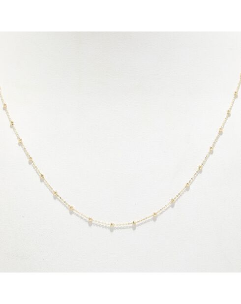 Chaine boules en or jaune