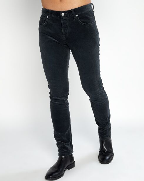Pantalon 5 Poches en Velours Ralston  gris anthracite