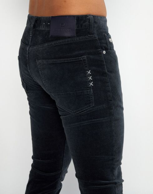 Pantalon 5 Poches en Velours Ralston  gris anthracite