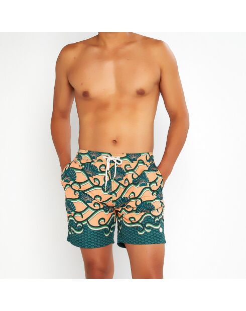 Pantalones cortos de baño con estampado multicolor