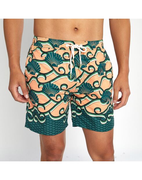 Pantalones cortos de baño con estampado multicolor