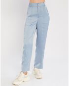 Pantalon Tailored Satiné bleu clair