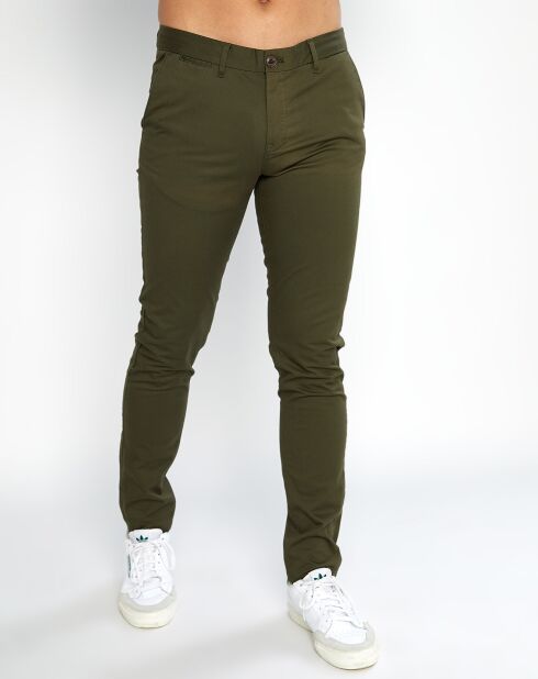 Pantalon chino Slim Fit Classic kaki