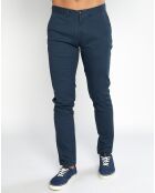 Pantalon Chino Stuart Uni Stretch bleu moyen