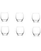 6 Verres à eau transparents - 40.5 cl
