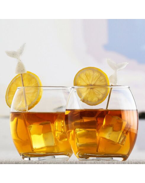 6 Verres à eau transparents - 40.5 cl