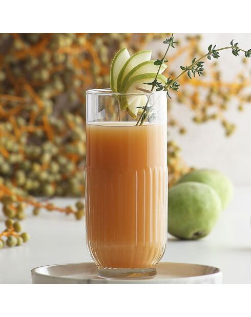 6 Verres long drink transparents - 39.5 cl