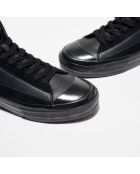 Sneakers en Cuir High Shine noires