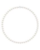 Collier Or Blanc & Perles d'Eau Douce Rondes blanc naturel