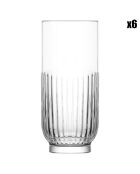 6 Verres long drink transparents - 39.5 cl