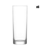 6 transparente Longdrinkgläser - 36 cl