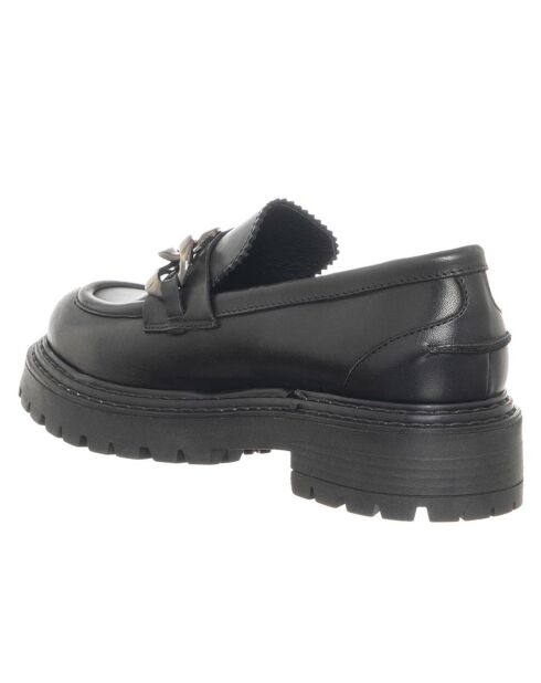 Mocassins en Cuir Donna noirs