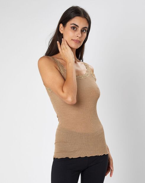 Caraco en Laine & Soie beige