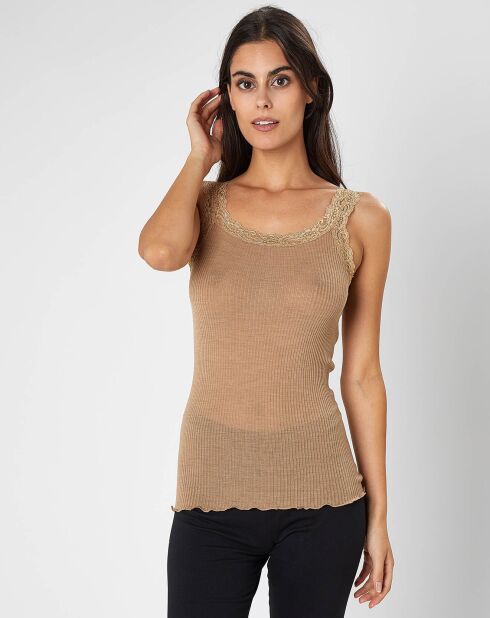 Caraco en Laine & Soie beige