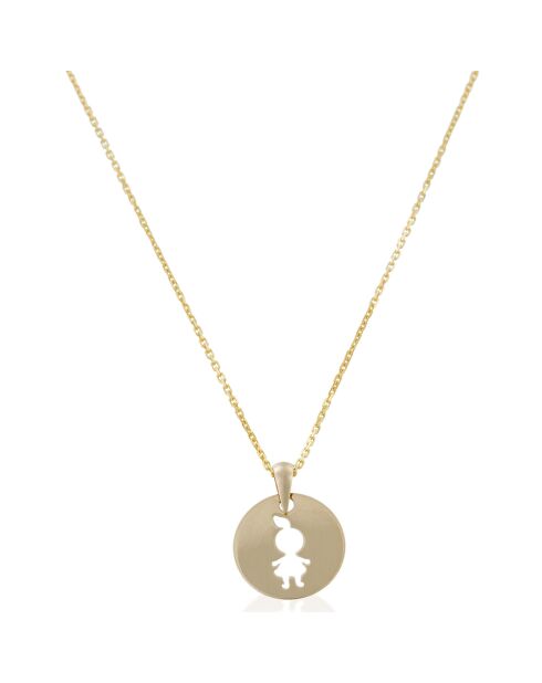 Kinderanhänger aus Gelbgold für kleine Mädchen