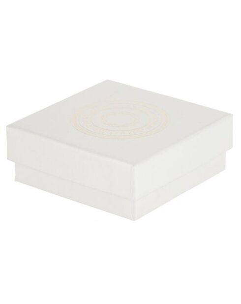 Orecchini con zaffiro e ciliegia in oro giallo 0,11 ct