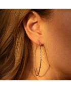 Tropfenförmige Ohrringe aus Weißgold