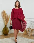 Robe Lena rouge bordeaux