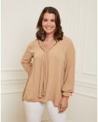 Chemise Anita camel