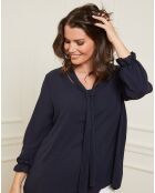 Chemise Anita bleu marine