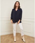 Chemise Anita bleu marine