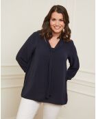 Chemise Anita bleu marine