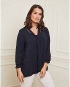 Chemise Anita bleu marine