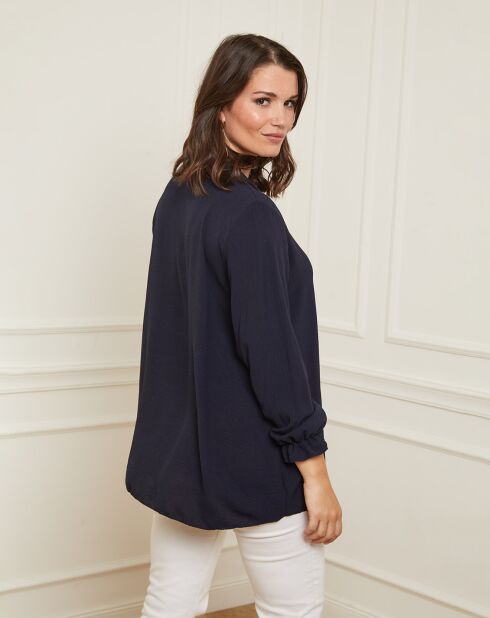 Chemise Anita bleu marine