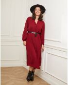 Robe Carole rouge bordeaux
