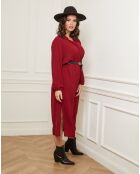 Robe Carole rouge bordeaux