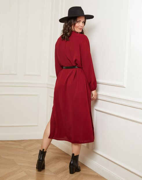 Robe Carole rouge bordeaux