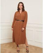 Robe Carole marron