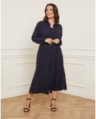 Robe Carole bleu marine